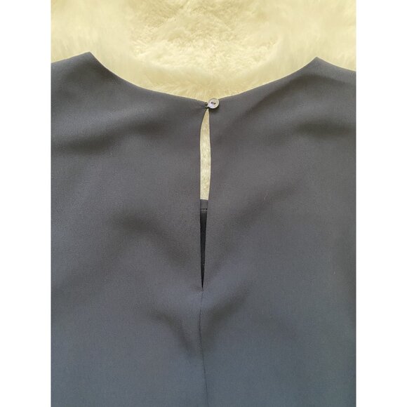 Elizabeth James Navy Tank With Pleated Detail Size M - Picture 7 of 7